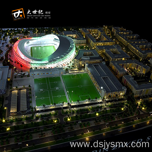 Football stadium abs scale building model